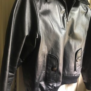 Ladies KC Waist Length Leather Jacket